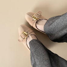 Load image into Gallery viewer, Women's Round Toe Low-Cut Office Heels – Casual Mid-Heel Shoes
