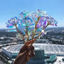 Load image into Gallery viewer, 24k Infinity Rose Eternal with Gold foil LED Enchanted For Christmas Valentine's Day Gift
