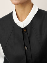 Load image into Gallery viewer, Linen-Lyocell Panel Layered Vest ODELIA
