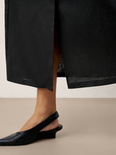 Load image into Gallery viewer, Linen-Lyocell Patch Pocket Placket Skirt LYRA
