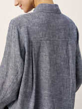 Load image into Gallery viewer, 100% Linen Relaxed Drop Shoulder Pocket Shirt ASTER
