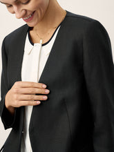 Load image into Gallery viewer, Linen-Lyocell Relaxed V-neck Tailored Blazer VERITY
