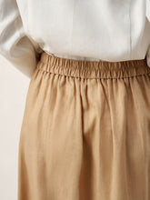 Load image into Gallery viewer, 100% Linen Flap Pocket A-Line Skirt IANTHE
