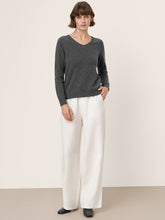 Load image into Gallery viewer, Premium Cashmere Blend Hand-Finished Seamless V-Neck Sweater SURI
