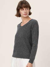 Load image into Gallery viewer, Premium Cashmere Blend Hand-Finished Seamless V-Neck Sweater SURI
