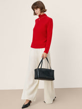 Load image into Gallery viewer, Premium Cashmere Blend Hand-Finished Seamless Turtleneck Knit Top TOVE

