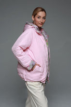 Load image into Gallery viewer, Reversible Demi-Season Jacket in Iris/Pink Rose
