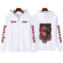Load image into Gallery viewer, Printed Zipper Sweater Unisex Hoodie Coat
