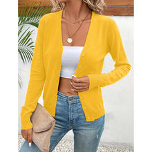 Load image into Gallery viewer, Women’s V‑Neck Button‑Down Cardigan Knit Sweater
