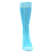 Load image into Gallery viewer, Pool Malibu Polka Dot Groomsmen Wedding Men’s Dress Socks
