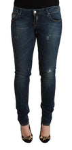 Load image into Gallery viewer, Acht Blue Washed Low Waist Slim Fit Denim Jeans
