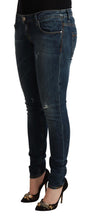 Load image into Gallery viewer, Acht Blue Washed Low Waist Slim Fit Denim Jeans
