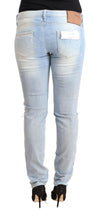 Load image into Gallery viewer, Acht Light Blue Washed Cotton Low Waist Skinny Denim Jeans
