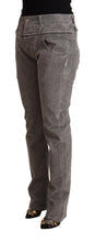 Load image into Gallery viewer, Acht Gray Cotton Straight Fit High Waist Pants
