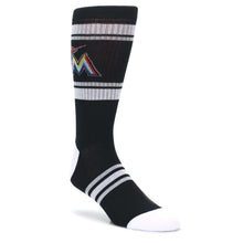 Load image into Gallery viewer, Miami Marlins Socks - Men's Athletic Crew Socks
