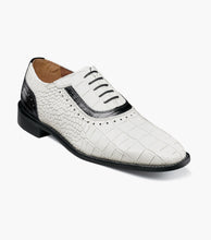 Load image into Gallery viewer, Stacy Adams RICCARDI Black &amp; White Plain Toe Oxford
