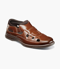 Load image into Gallery viewer, Stacy Adams SEBRING Cognac Closed Toe Fisherman Sandal
