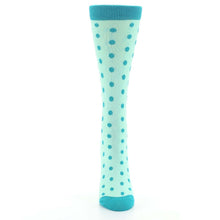 Load image into Gallery viewer, Mint Jade Polka Dot Women's Dress Socks
