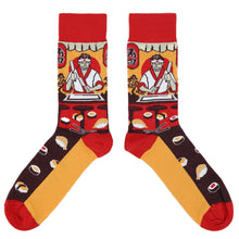 Load image into Gallery viewer, Sushi Chef Sushi Socks -  Men's Novelty Dress Socks
