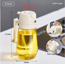 Load image into Gallery viewer, 470ML Olive Oil Sprayer Dispenser For Cooking BBQ 2 In 1 Glass Oil Vinegar Soy Sauce Spray Kitchen Oil Bottle For Air Fryer
