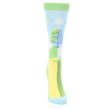 Load image into Gallery viewer, Blue Green Fairy Socks - Women's Novelty Socks
