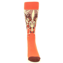 Load image into Gallery viewer, Red Pirate Socks - Men's Novelty Dress Socks
