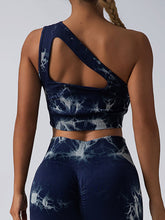 Load image into Gallery viewer, Seamless One-Shoulder Bra &amp; Scrunch Leggings Set - High Waisted Yoga Pants
