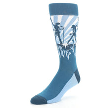 Load image into Gallery viewer, Blue Rock Band Socks - Men's Novelty Dress Socks
