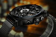 Load image into Gallery viewer, Men's Multifunction Analog Quartz Watches Waterproof Wrist Watch With Stainless Steel Mesh Band Excellent Design Perfect Gift
