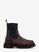 Load image into Gallery viewer, Brunello Cucinelli Women Suede Ankle Boots With Monili Detail

