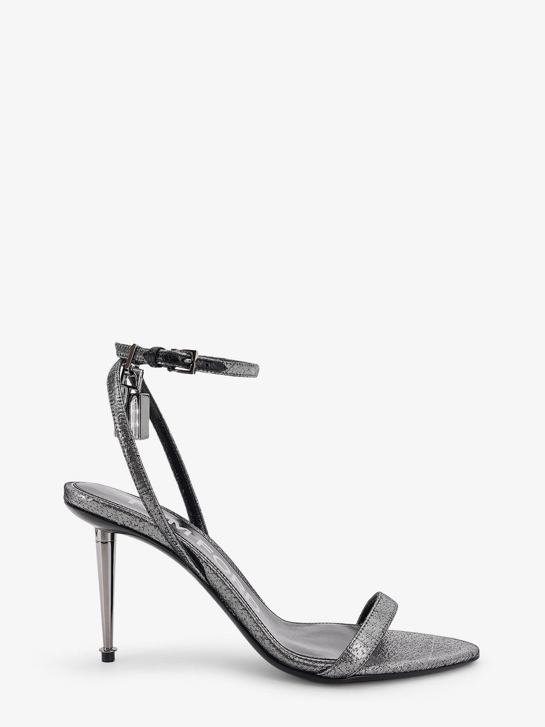 Tom Ford Women Laminated Heeled Sandals With Laminated Effect