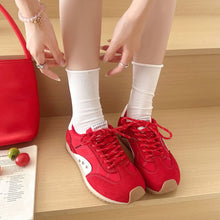 Load image into Gallery viewer, Women's Platform Lace-Up Sneakers | German Trainer Style Height-Increasing Casual Shoes | EU 36–40
