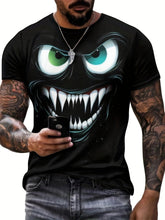 Load image into Gallery viewer, 3D Evil Smile Shirt for Men – Streetwear Graphic Short Sleeve Tee
