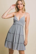 Load image into Gallery viewer, Frill V-Neck Cami Dress – V-Neck Cami Dress, Frill Cami Dress, Feminine V-Neck Dress, Casual Summer Dress, Flowy Cami Dress, Chic Cami Dress, Elegant Frill Dress
