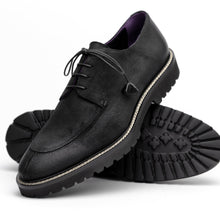 Load image into Gallery viewer, 26-224-BLK CAMPO Sueded Goatskin Lace Up with Wax Finish, Black
