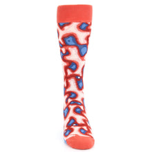 Load image into Gallery viewer, Red Blue Heat Map Camo Men's Dress Socks
