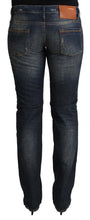 Load image into Gallery viewer, Acht Blue Washed Cotton Low Waist Skinny Denim Jeans
