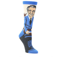 Load image into Gallery viewer, Mister Rogers Socks - Blue Women's Dress Socks
