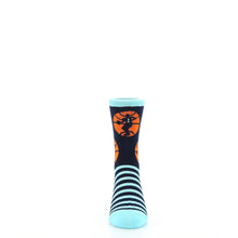 Load image into Gallery viewer, Orange Blue Stripes Basketball Socks - Kid's Novelty Socks
