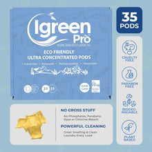Load image into Gallery viewer, IGREEN PRO Ultra Concentrated Laundry Detergent Pods – 35 Loads
