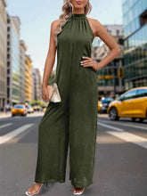 Load image into Gallery viewer, Perfee Tied Grecian : Wide Leg Jumpsuit
