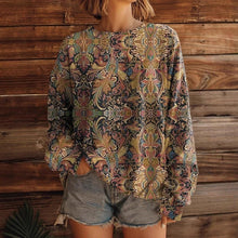 Load image into Gallery viewer, Women’s Printed Crew-Neck Sweatshirt – Long Sleeve Casual Top
