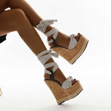 Load image into Gallery viewer, Elegant Slope : High Heel Sandals
