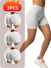Load image into Gallery viewer, 3-Pack Seamless Workout Shorts for Women
