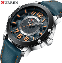 Load image into Gallery viewer, Men's Waterproof  Sport Watch With Leather  Belts  And Large Numbers Details Unique Design Perfect Gift
