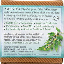 Load image into Gallery viewer, Auromère Ayurvedic Shampoo Bar – Tulsi-Spice | All-in-One Hair &amp; Body Soap | Vegan, Zero-Waste, Neem &amp; Herbal Formula (4.23 oz)
