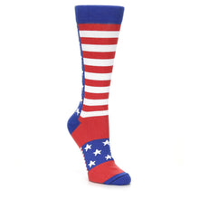 Load image into Gallery viewer, American Flag Stars and Stripes Socks - USA Made - Women's Novelty Socks

