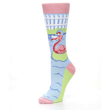 Load image into Gallery viewer, Flamingle Flamingo Socks - USA Made - Women's Novelty Socks
