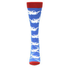 Load image into Gallery viewer, Blue Land the Plane - USA Made - Women's Novelty Socks
