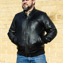Load image into Gallery viewer, Moto Bomber - Men's Leather Jacket
